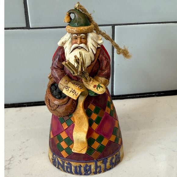 Jim Shore Santa He Knows Naughty & Nice Holiday Christmas Ornament 2006 4005789 - Picture 5 of 12